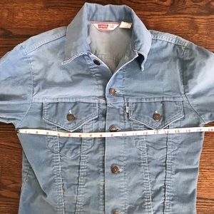 Vtg 70s Levi’s Jacket Mens 34 Light Blue Black Tag